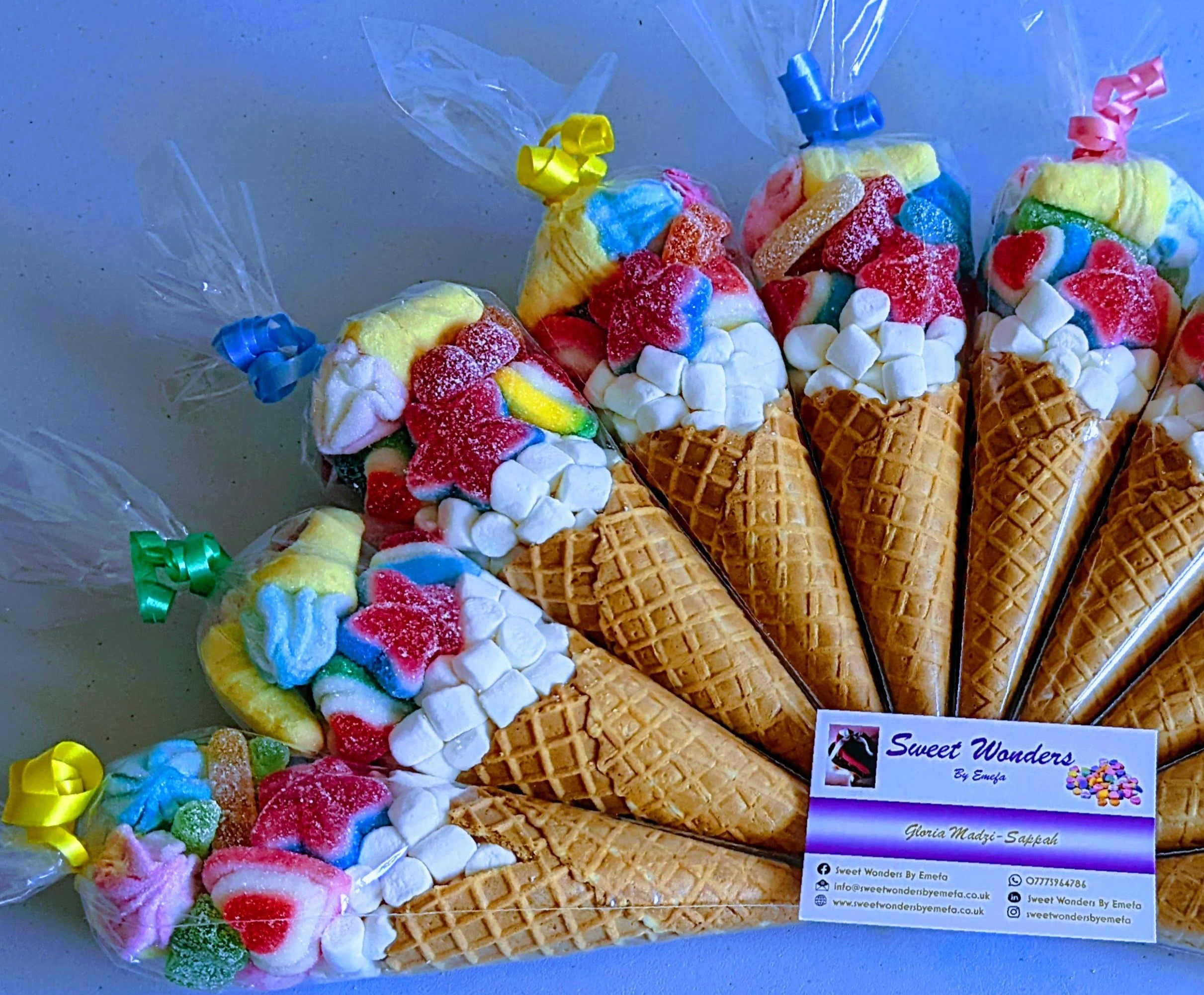 Best Luxury Rainbow Sweet Cones Uk Sweet Wonders By Emefa 4233